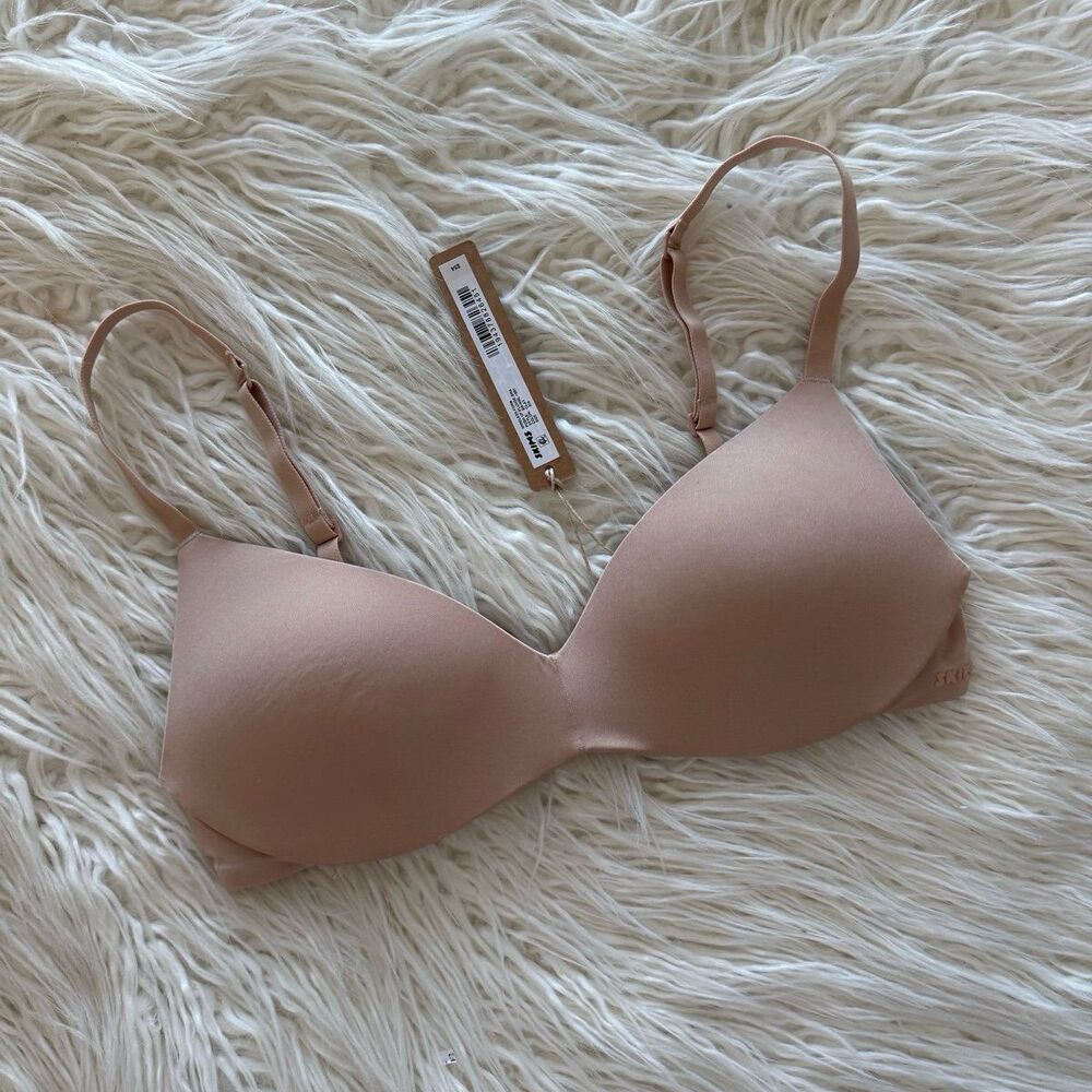 Skims Wireless Push up Bra Clay Size 32A - Picture 3 of 7